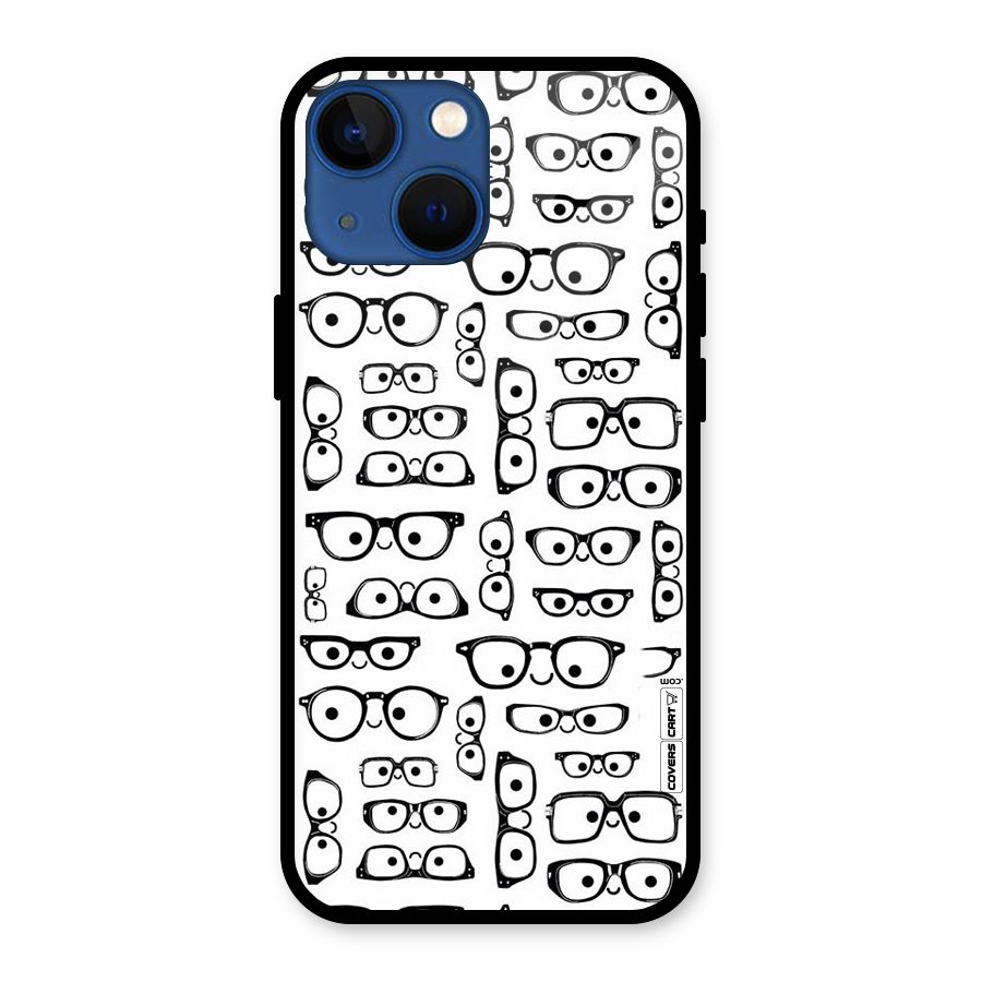 Nerdy Specs Glass Back Case for iPhone 13 Mini
