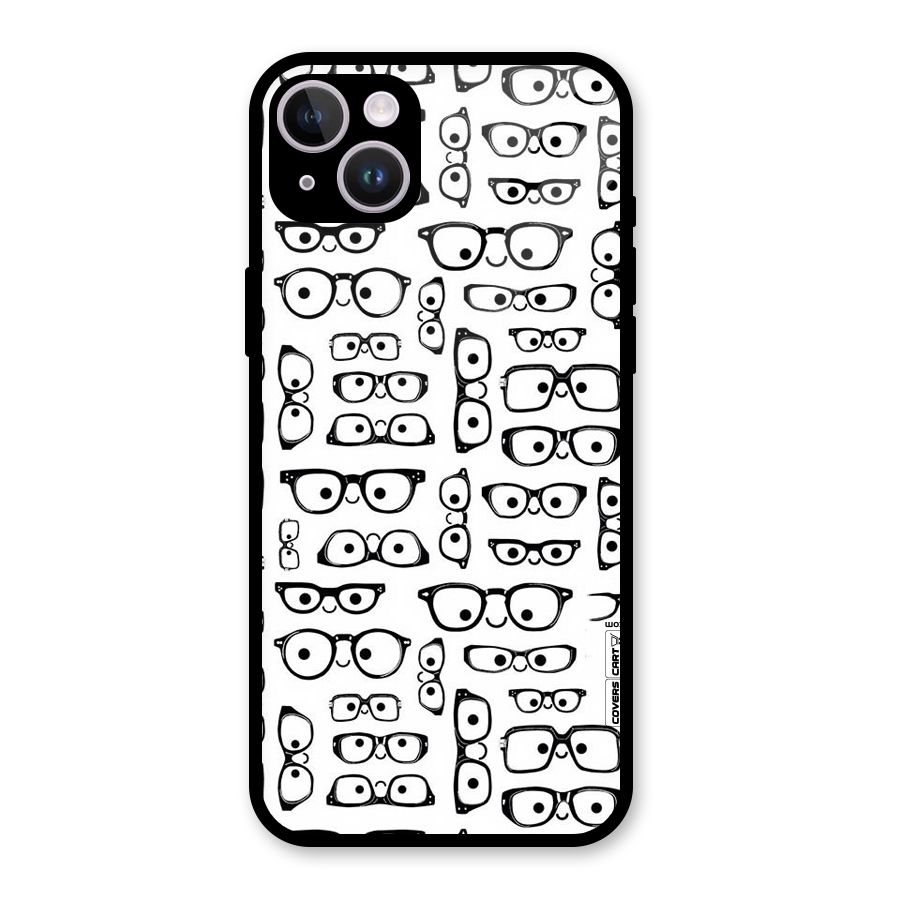 Nerdy Specs Glass Back Case for iPhone 14 Plus