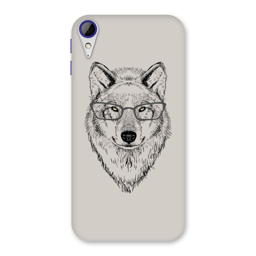 Nerdy Wolf Back Case for Desire 830