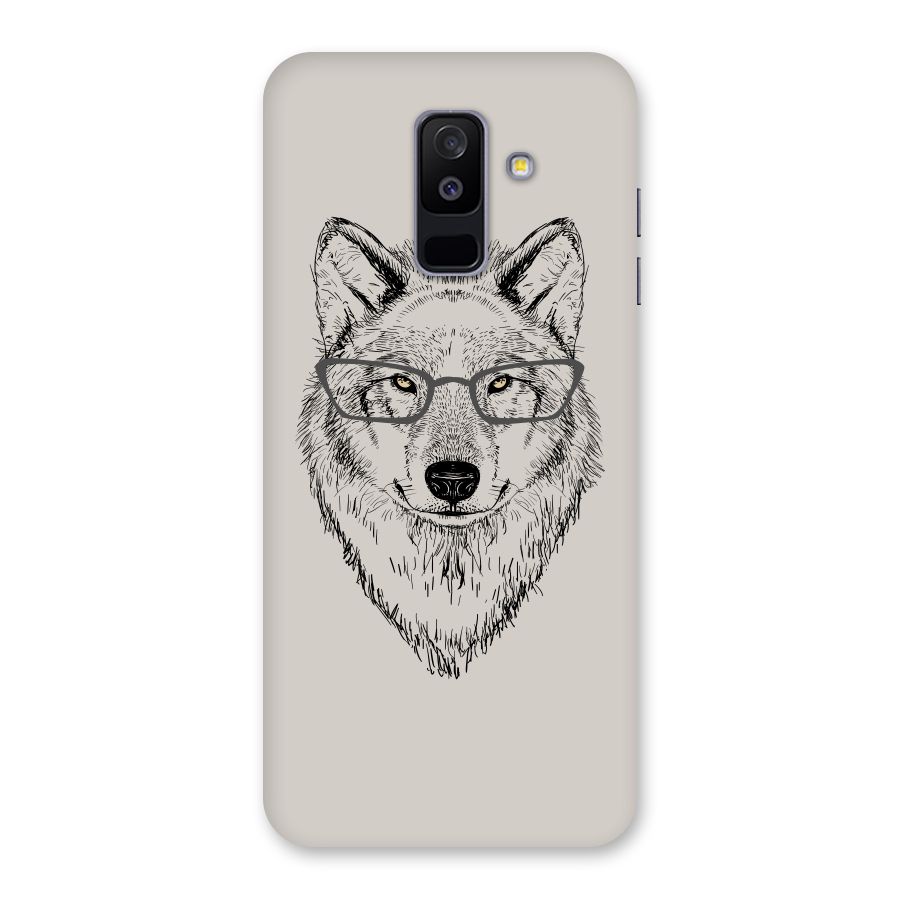 Nerdy Wolf Back Case for Galaxy A6 Plus