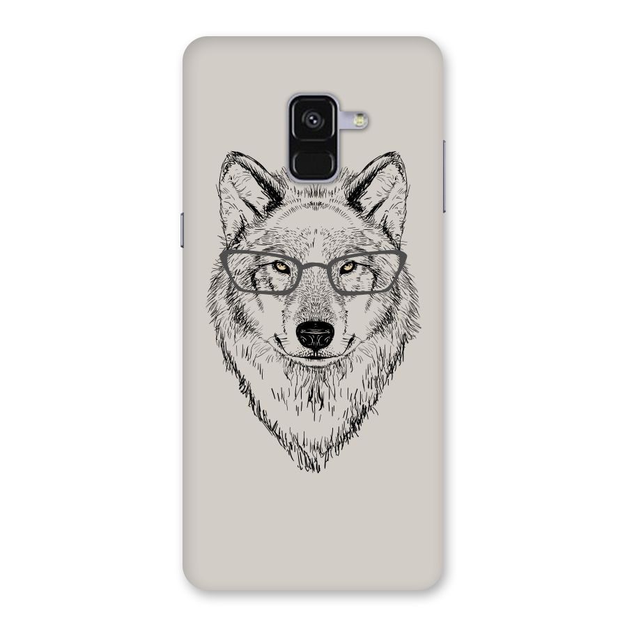 Nerdy Wolf Back Case for Galaxy A8 Plus