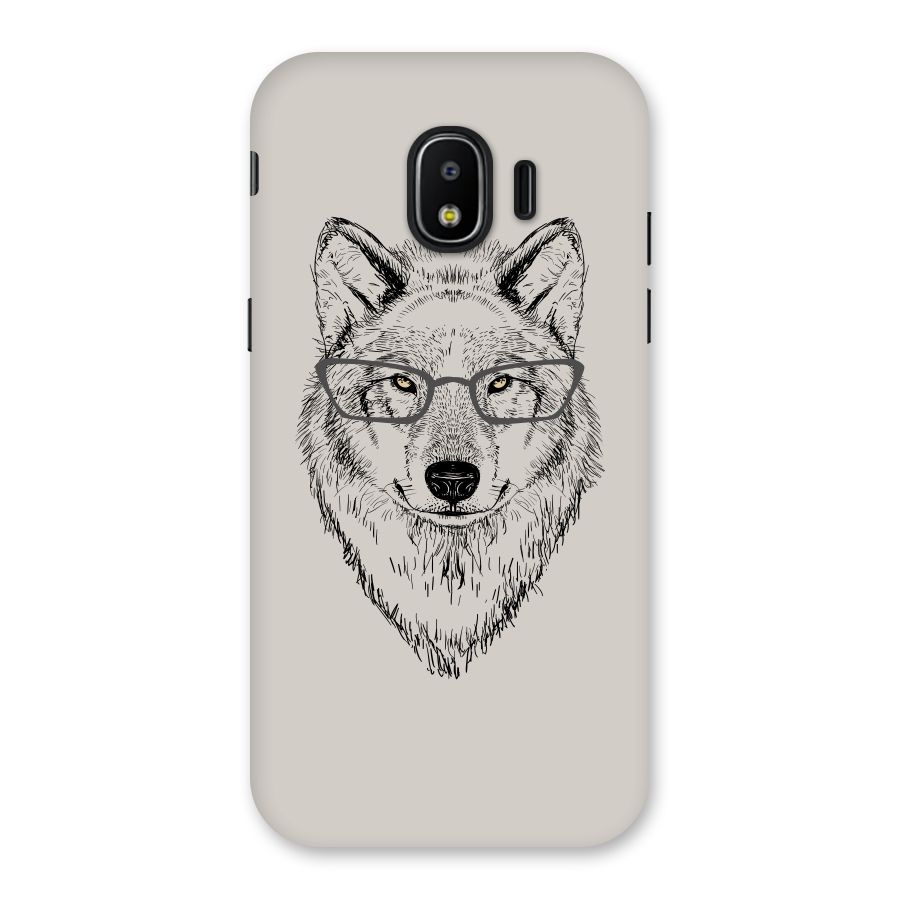 Nerdy Wolf Back Case for Galaxy J2 Pro 2018
