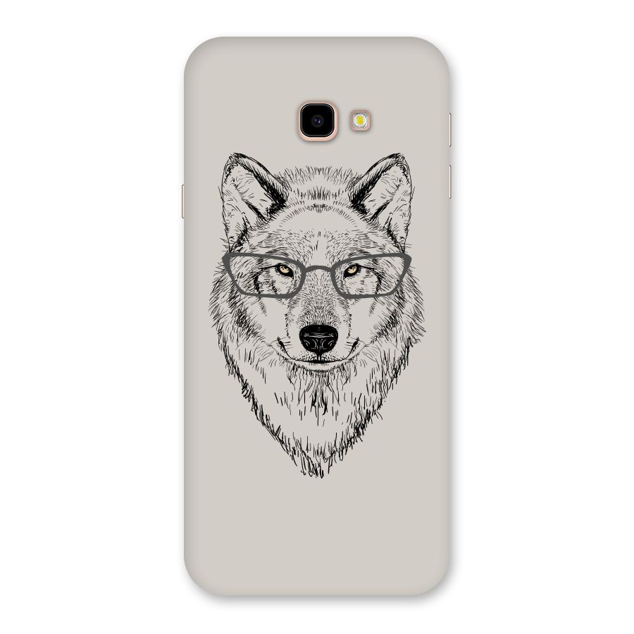 Nerdy Wolf Back Case for Galaxy J4 Plus
