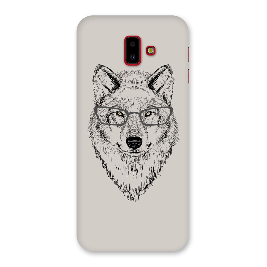 Nerdy Wolf Back Case for Galaxy J6 Plus