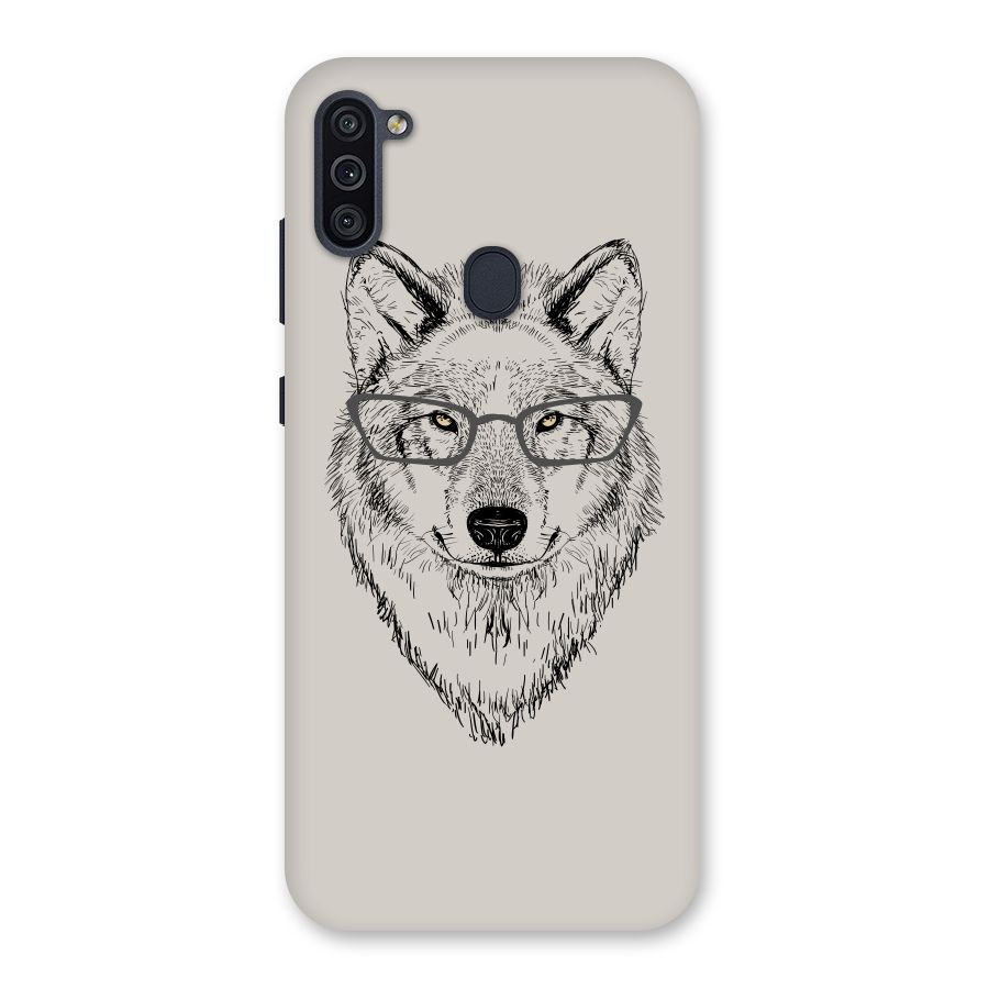 Nerdy Wolf Back Case for Galaxy M11