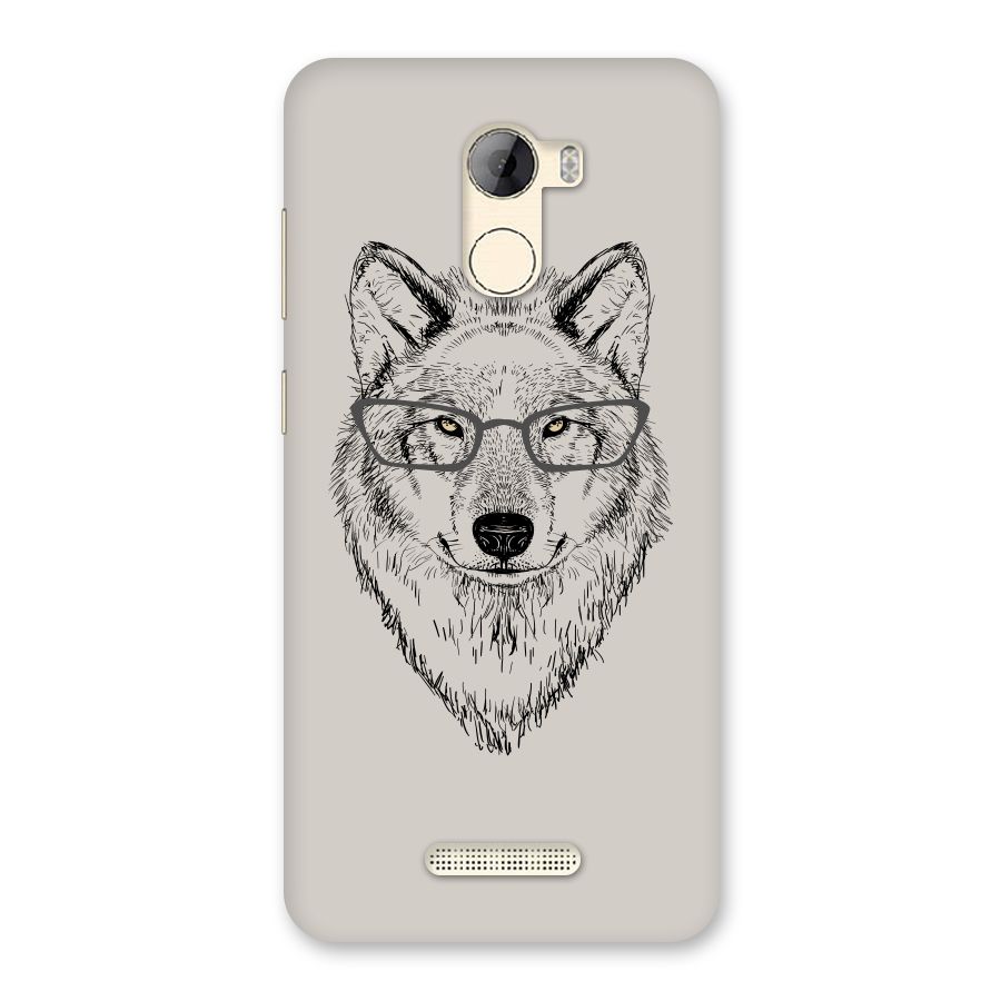 Nerdy Wolf Back Case for Gionee A1 LIte