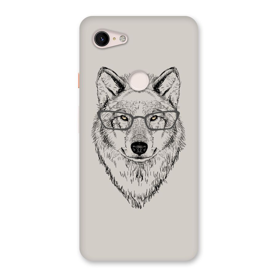 Nerdy Wolf Back Case for Google Pixel 3 XL