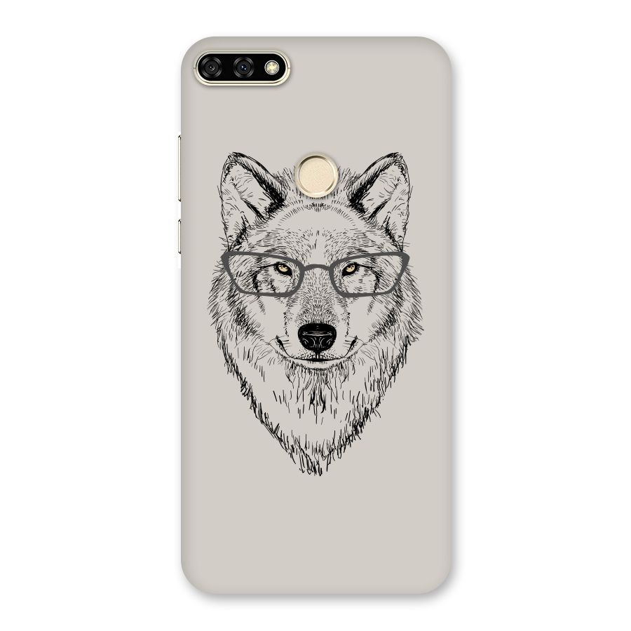 Nerdy Wolf Back Case for Honor 7A