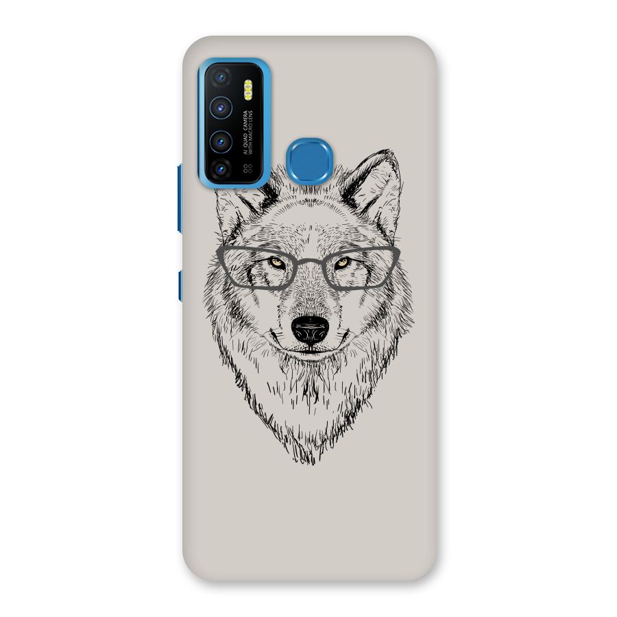 Nerdy Wolf Back Case for Infinix Hot 9