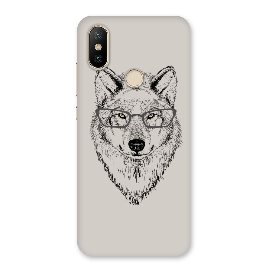 Nerdy Wolf Back Case for Mi A2