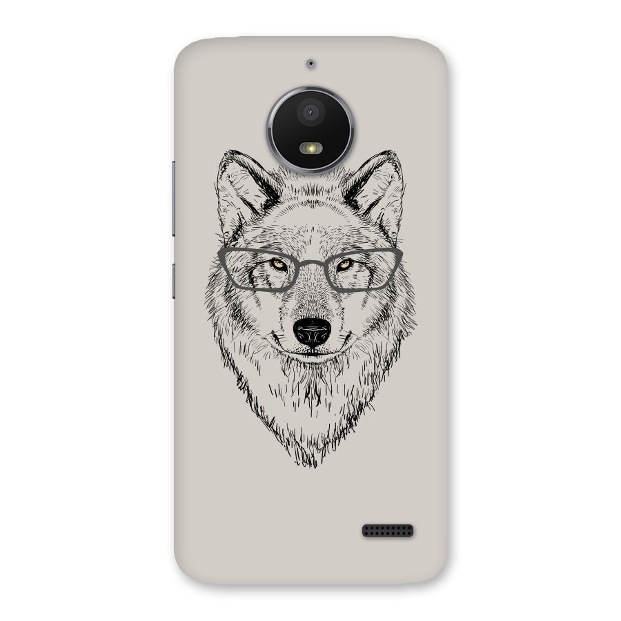 Nerdy Wolf Back Case for Moto E4