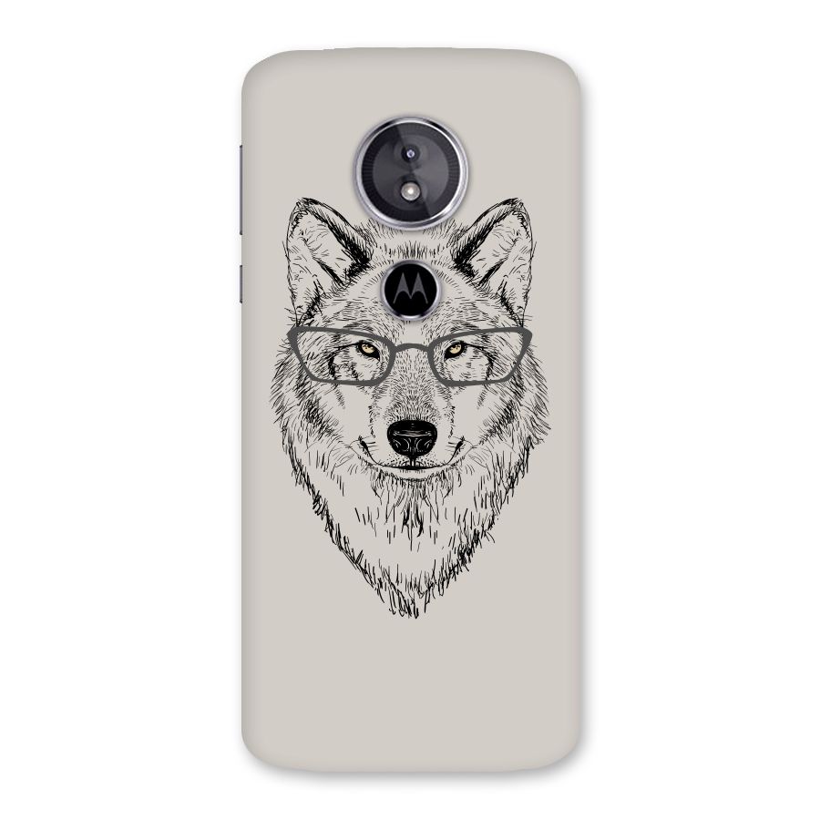 Nerdy Wolf Back Case for Moto E5