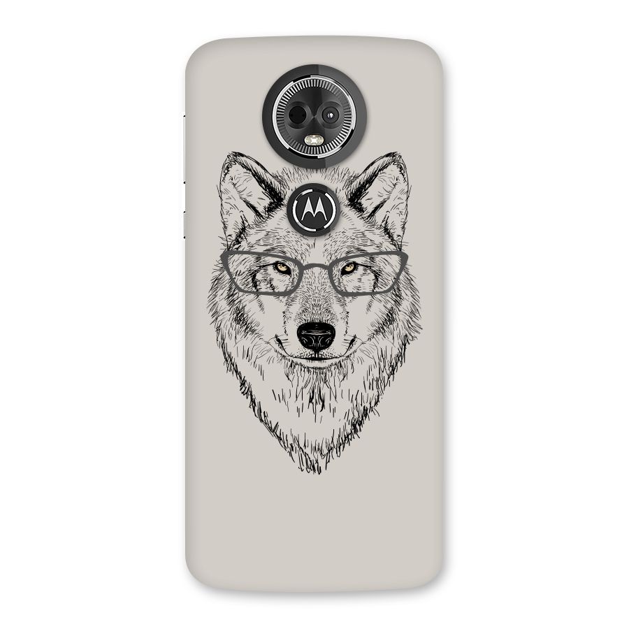 Nerdy Wolf Back Case for Moto E5 Plus