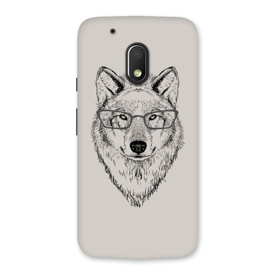 Nerdy Wolf Back Case for Moto G4 Play