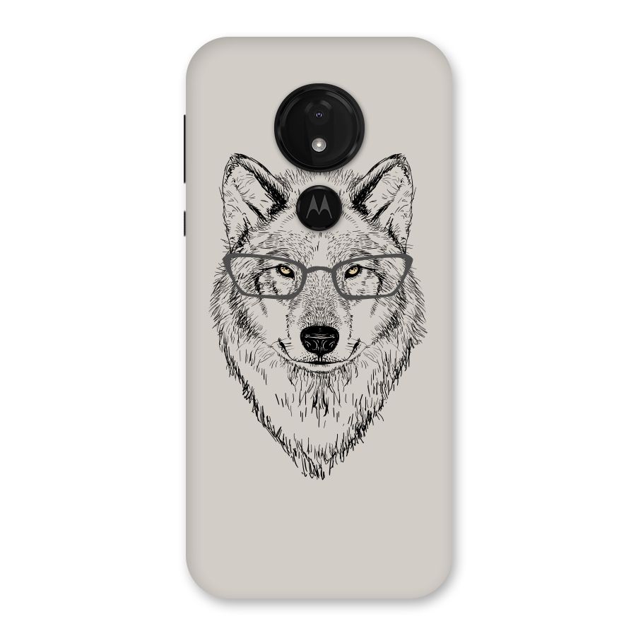 Nerdy Wolf Back Case for Moto G7 Power