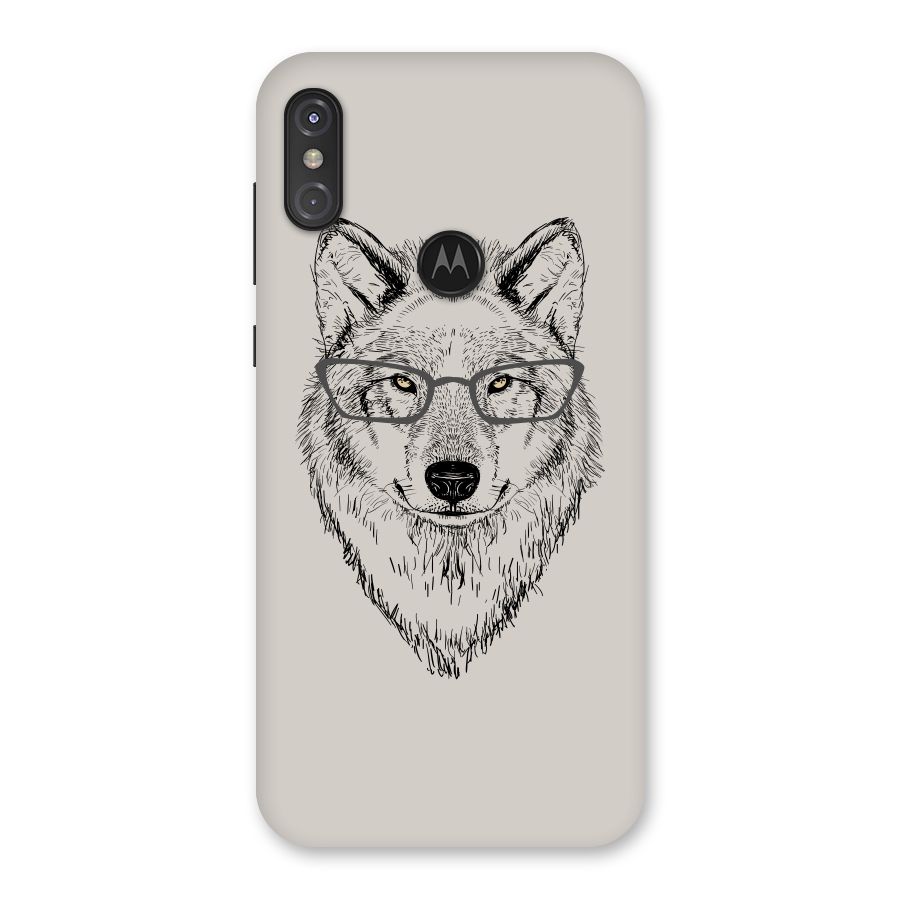 Nerdy Wolf Back Case for Motorola One Power