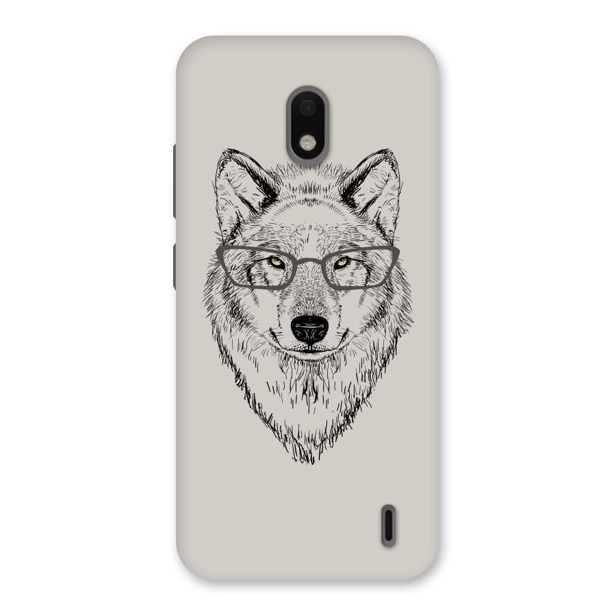 Nerdy Wolf Back Case for Nokia 2.2