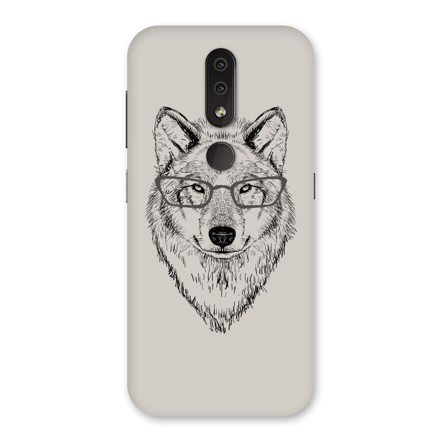 Nerdy Wolf Back Case for Nokia 4.2