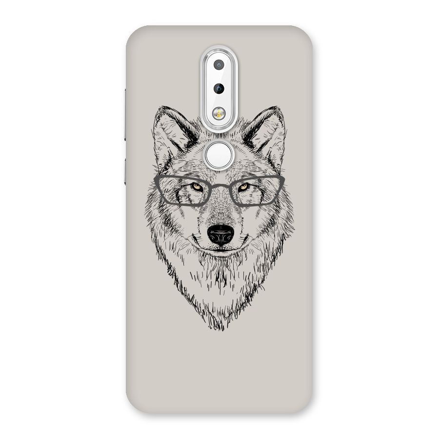 Nerdy Wolf Back Case for Nokia 6.1 Plus