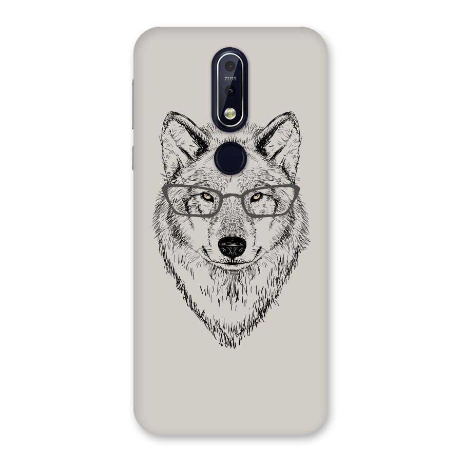 Nerdy Wolf Back Case for Nokia 7.1