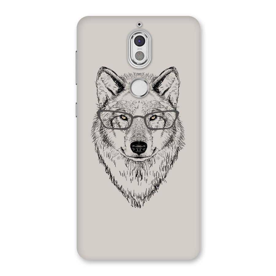 Nerdy Wolf Back Case for Nokia 7