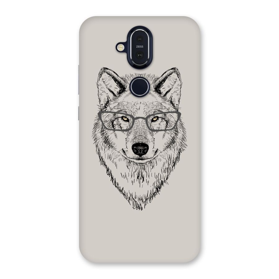 Nerdy Wolf Back Case for Nokia 8.1