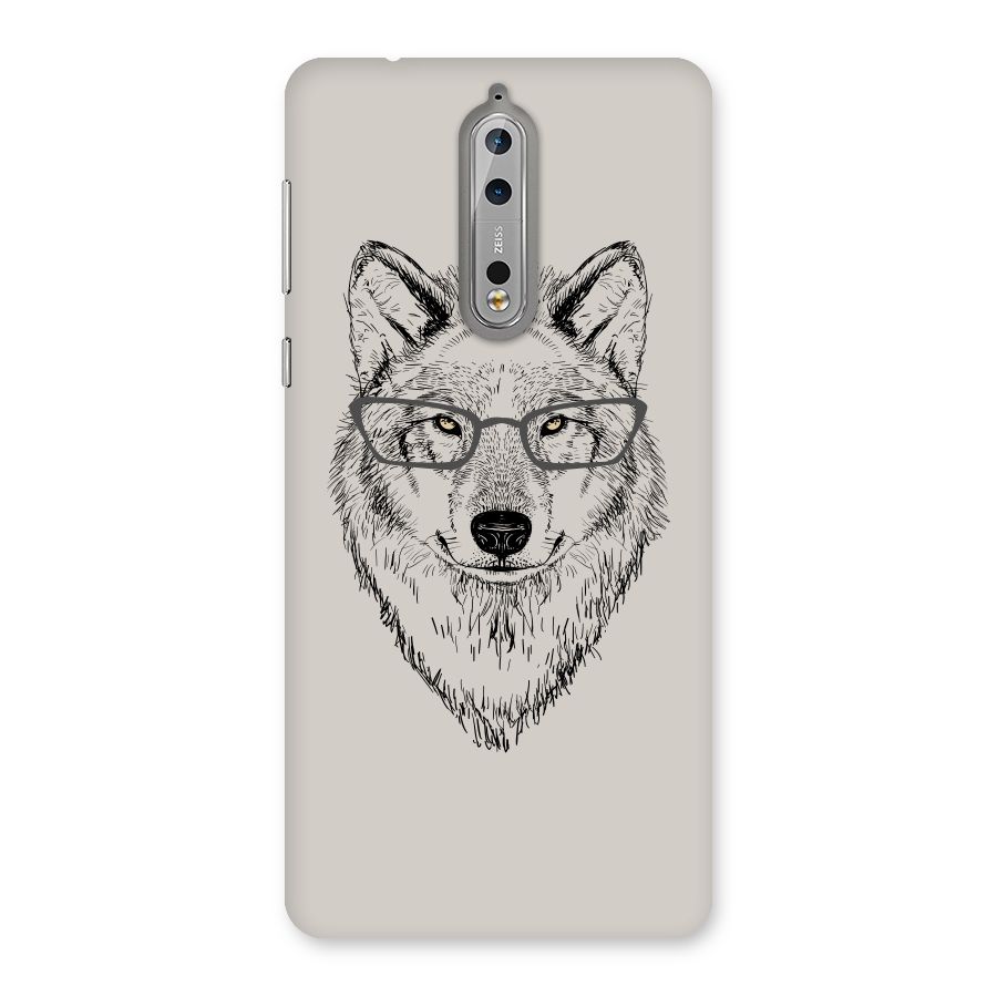 Nerdy Wolf Back Case for Nokia 8