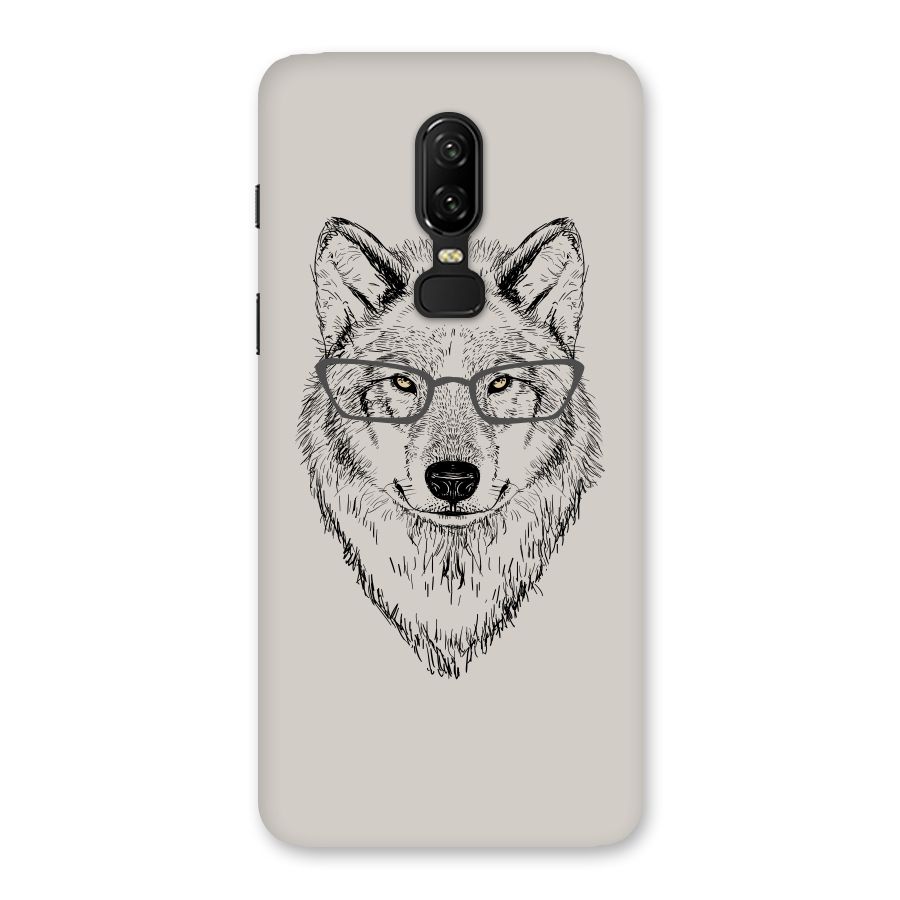 Nerdy Wolf Back Case for OnePlus 6