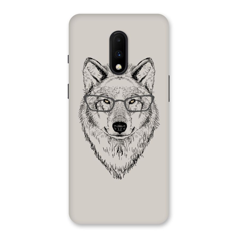 Nerdy Wolf Back Case for OnePlus 7