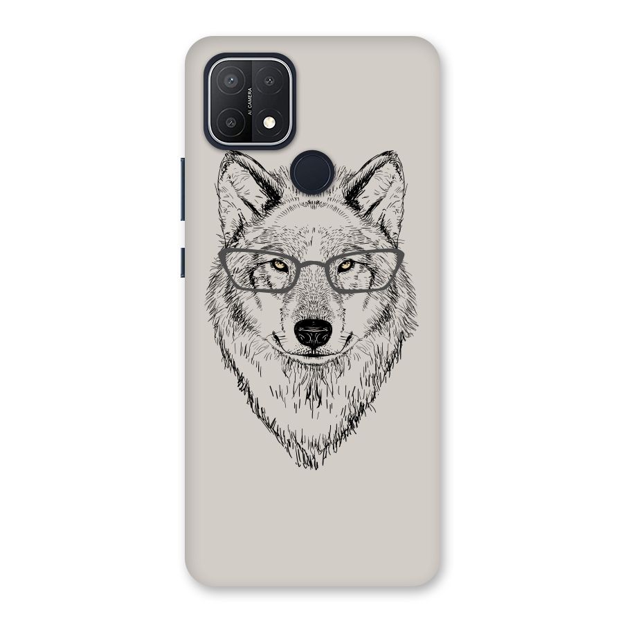 Nerdy Wolf Back Case for Oppo A15