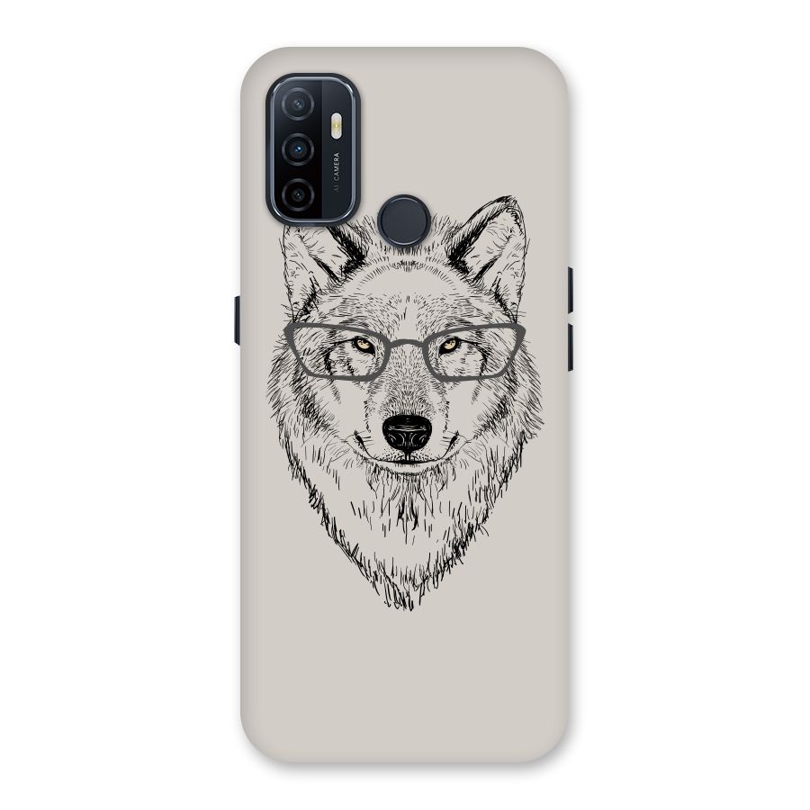 Nerdy Wolf Back Case for Oppo A32