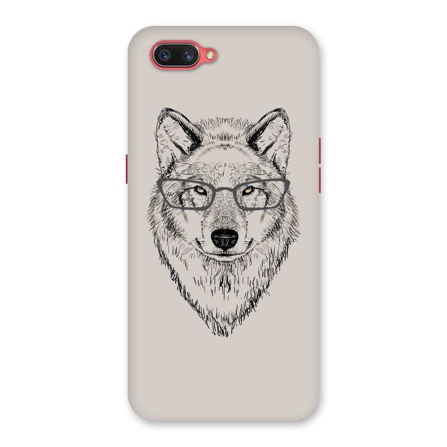 Nerdy Wolf Back Case for Oppo A3s