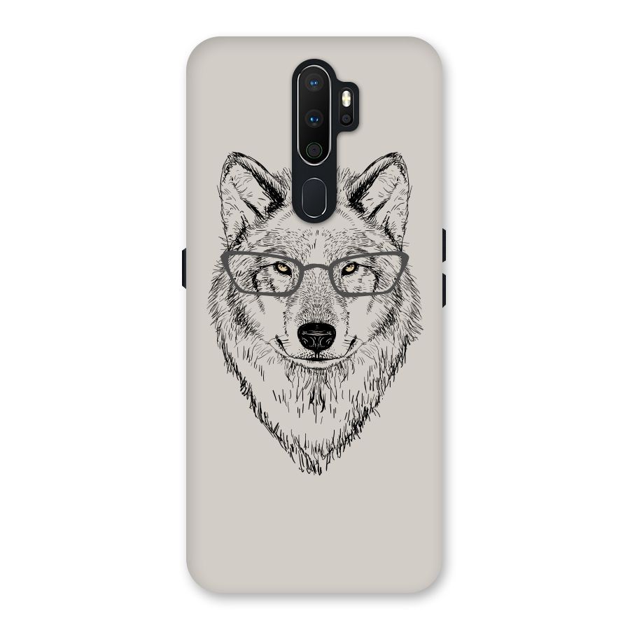 Nerdy Wolf Back Case for Oppo A5 (2020)