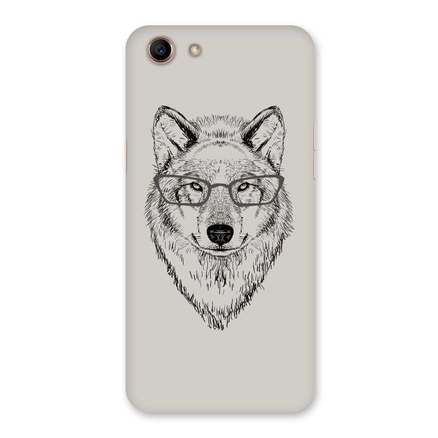 Nerdy Wolf Back Case for Oppo A83 (2018)