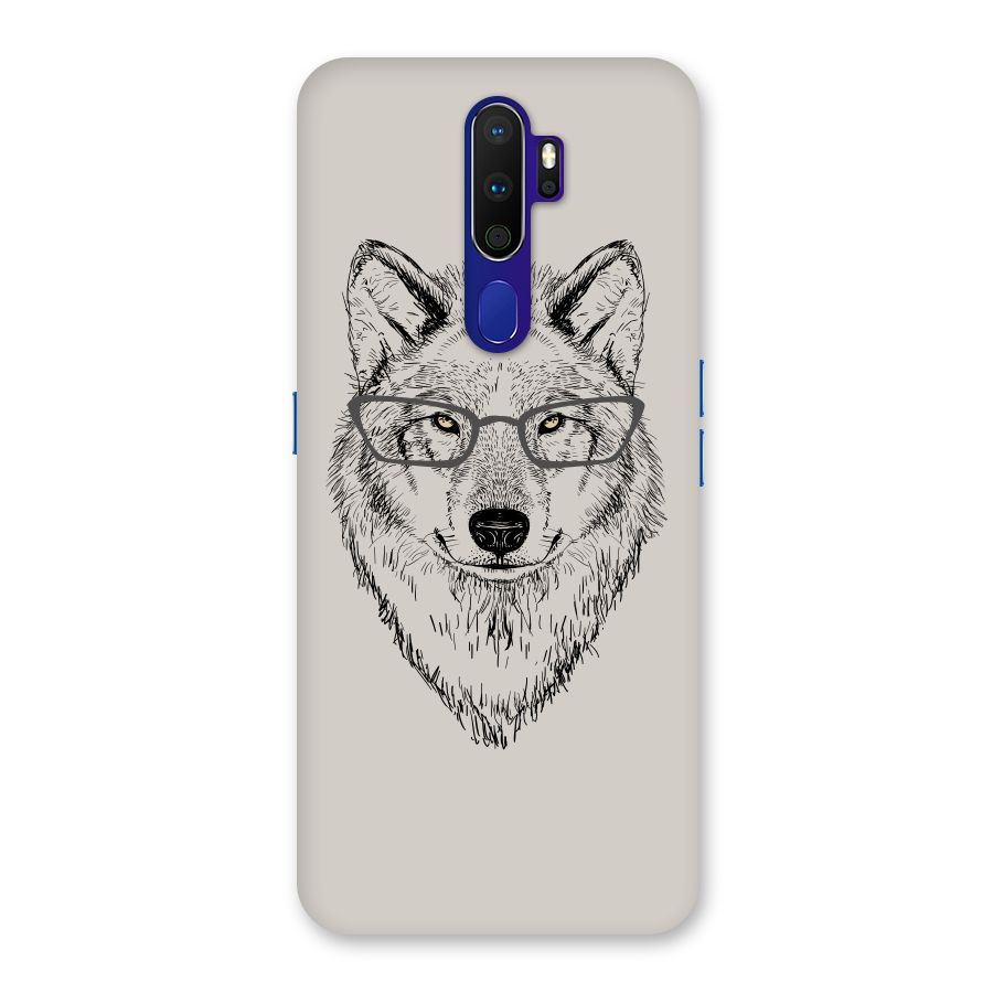 Nerdy Wolf Back Case for Oppo A9 (2020)
