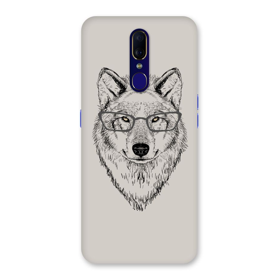Nerdy Wolf Back Case for Oppo F11