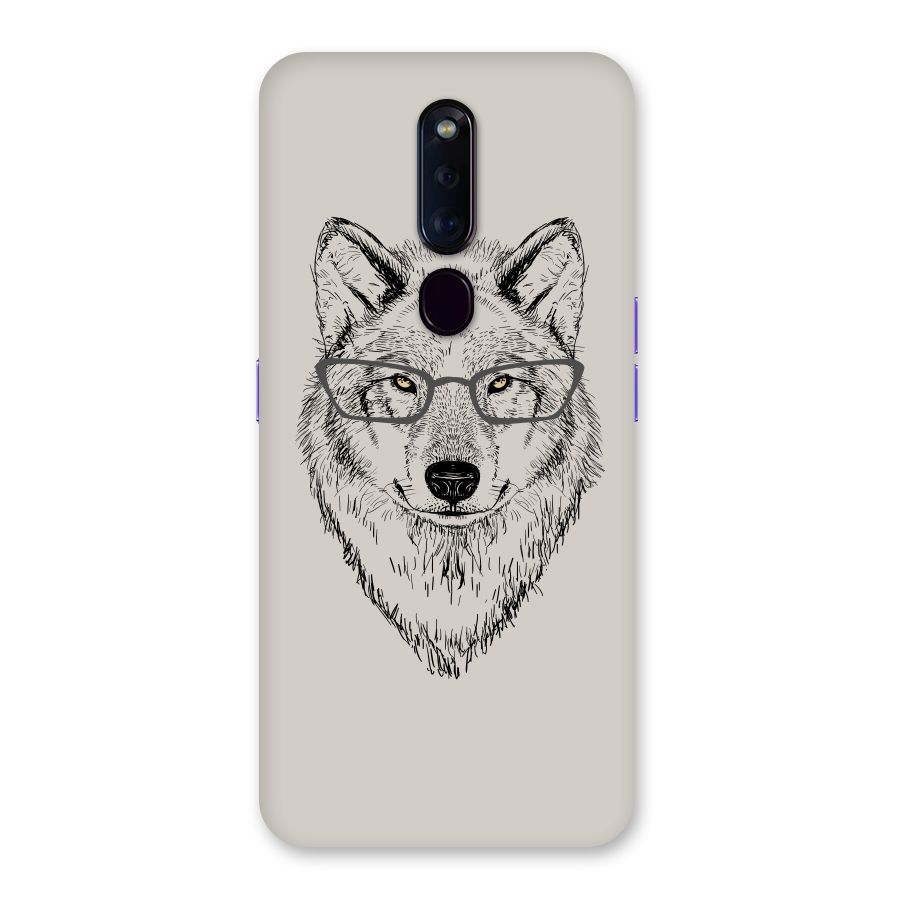 Nerdy Wolf Back Case for Oppo F11 Pro
