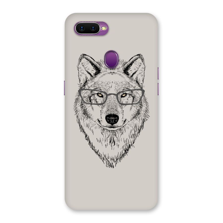 Nerdy Wolf Back Case for Oppo F9