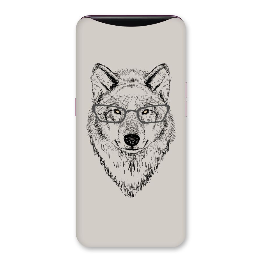 Nerdy Wolf Back Case for Oppo Find X