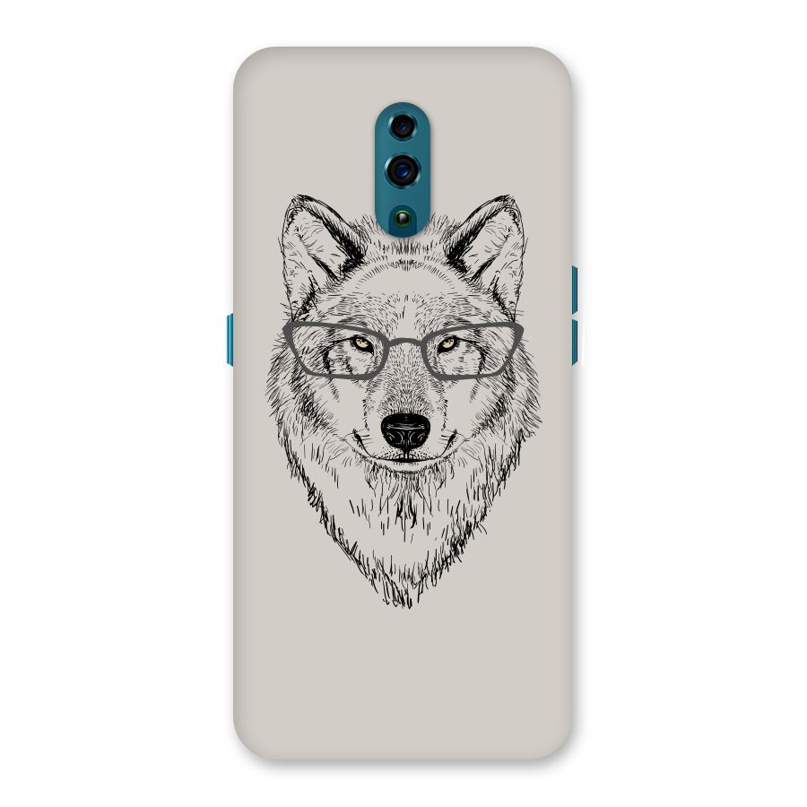Nerdy Wolf Back Case for Oppo Reno