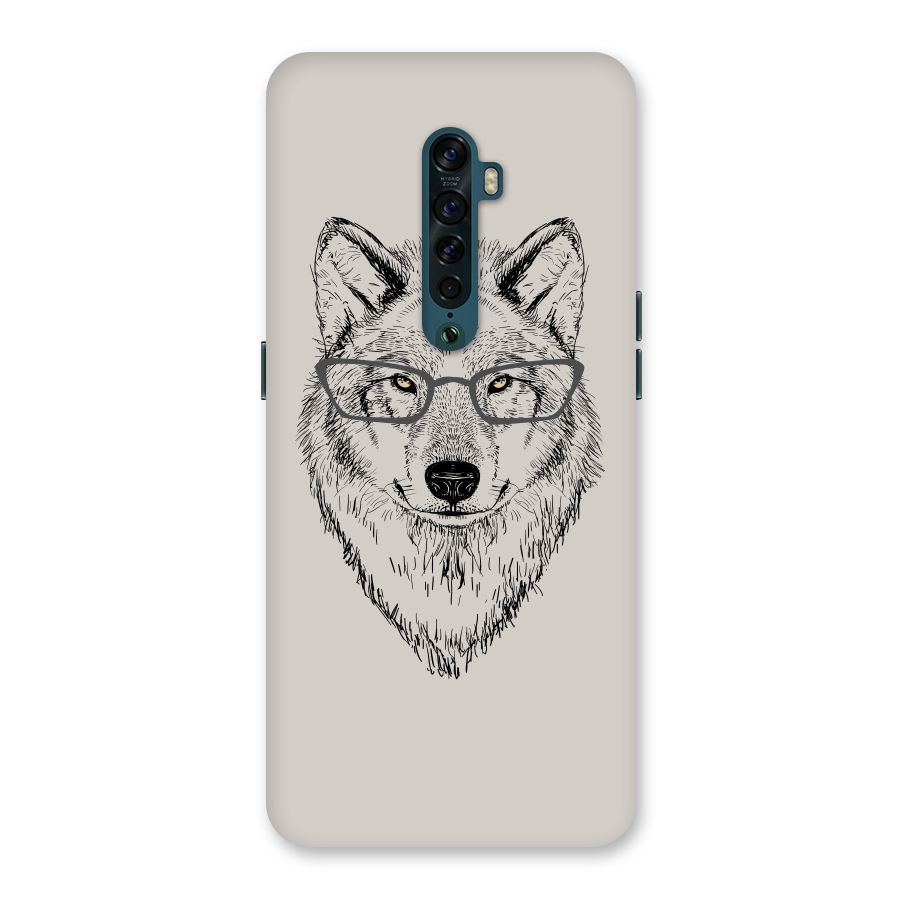 Nerdy Wolf Back Case for Oppo Reno2