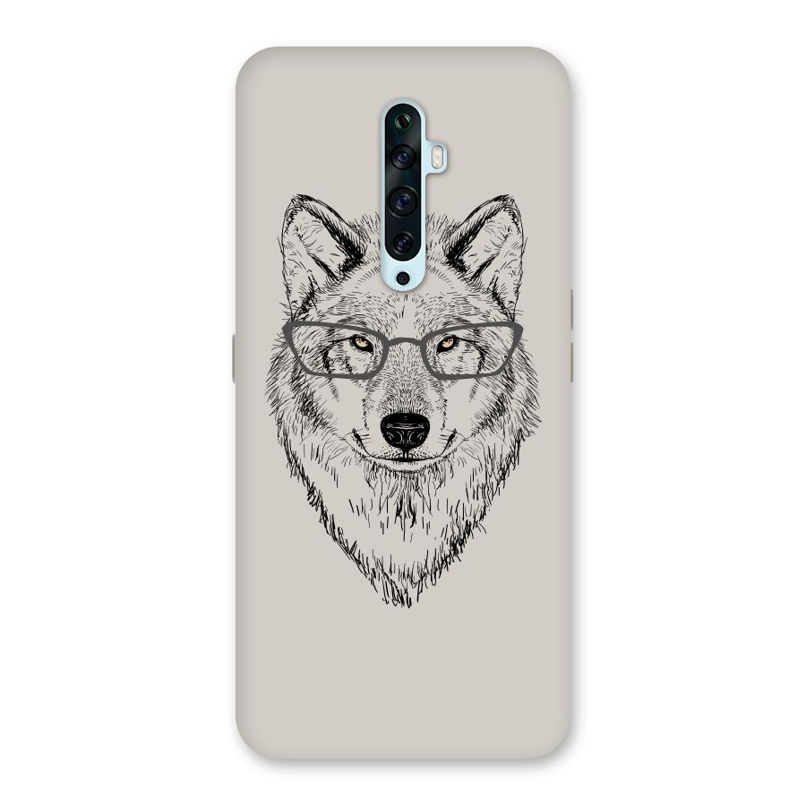 Nerdy Wolf Back Case for Oppo Reno2 Z