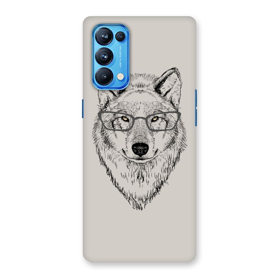 Nerdy Wolf Back Case for Oppo Reno5 Pro 5G