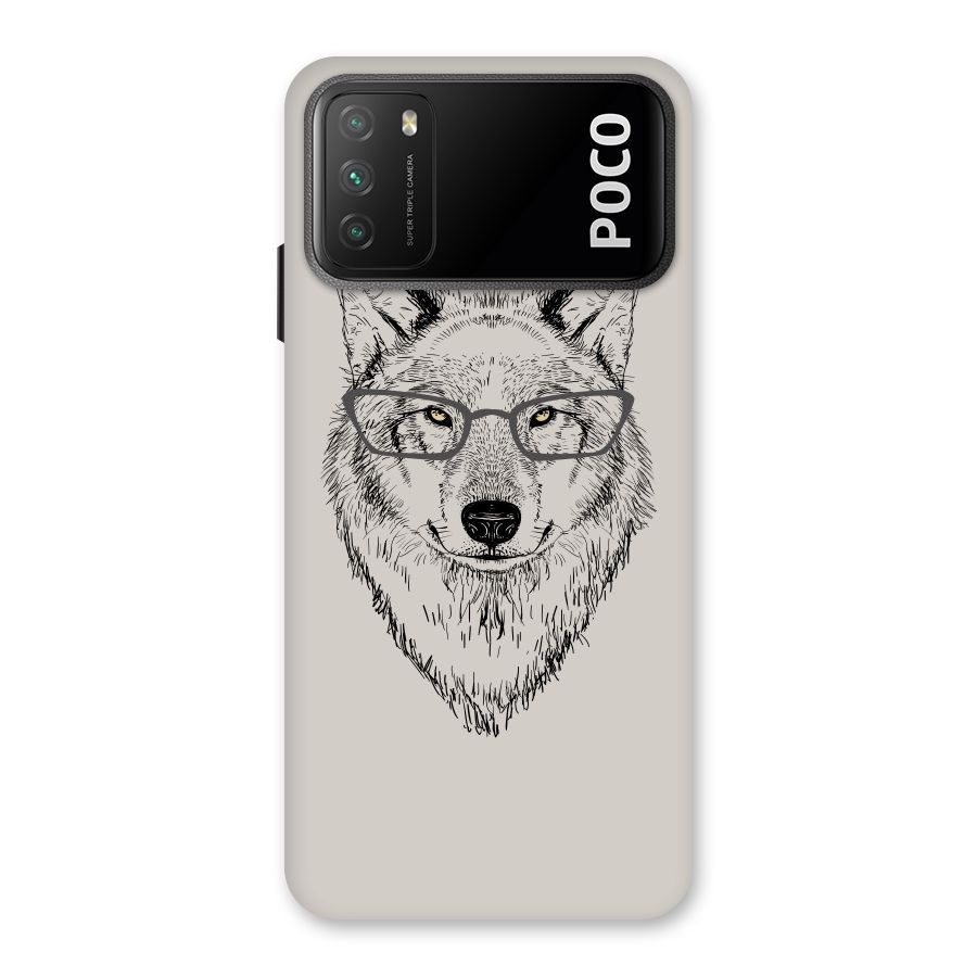 Nerdy Wolf Back Case for Poco M3