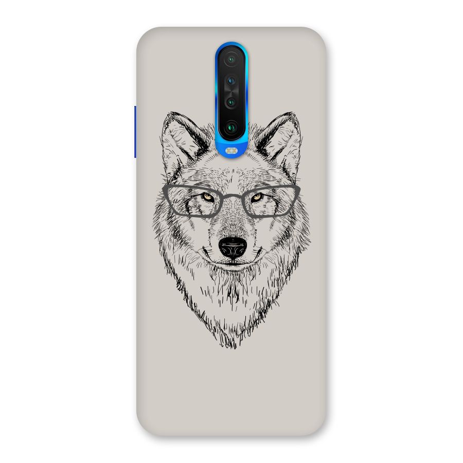 Nerdy Wolf Back Case for Poco X2