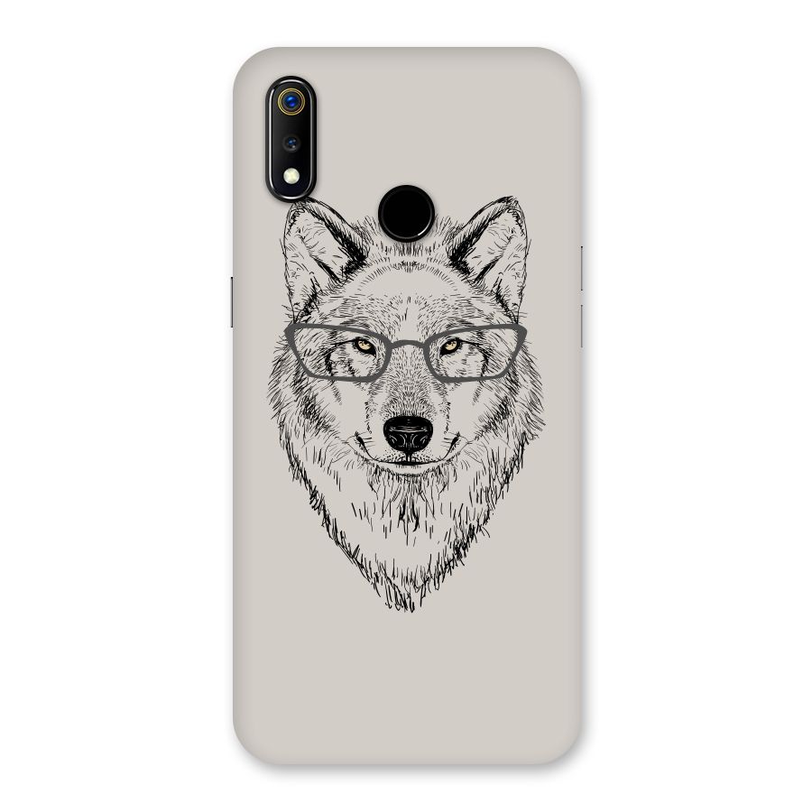 Nerdy Wolf Back Case for Realme 3