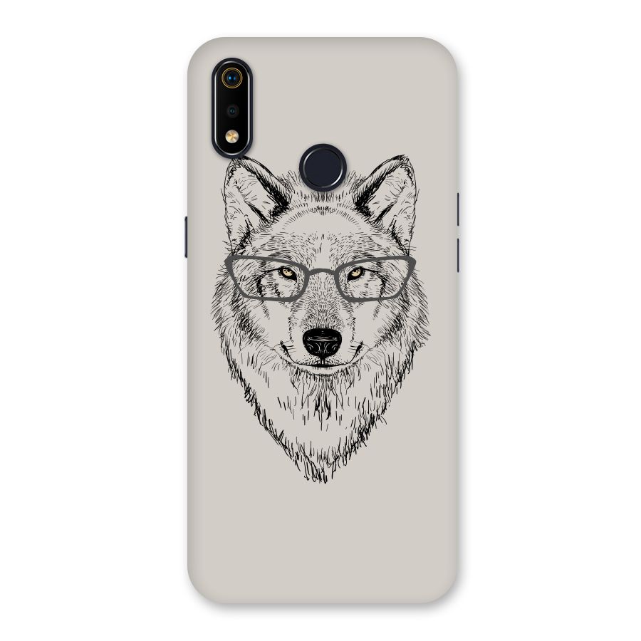 Nerdy Wolf Back Case for Realme 3i