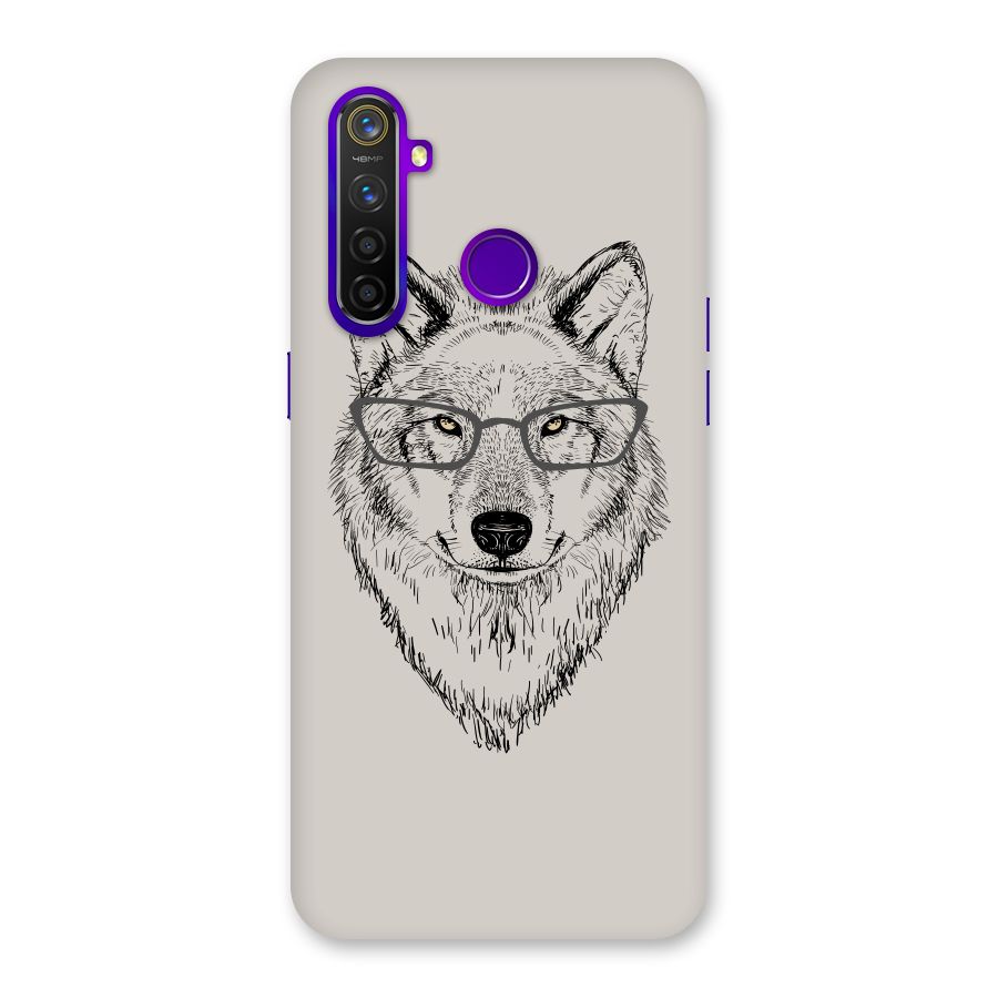Nerdy Wolf Back Case for Realme 5 Pro