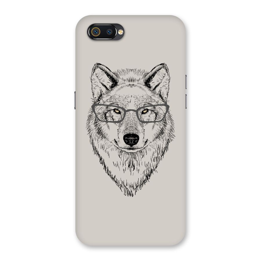 Nerdy Wolf Back Case for Realme C2