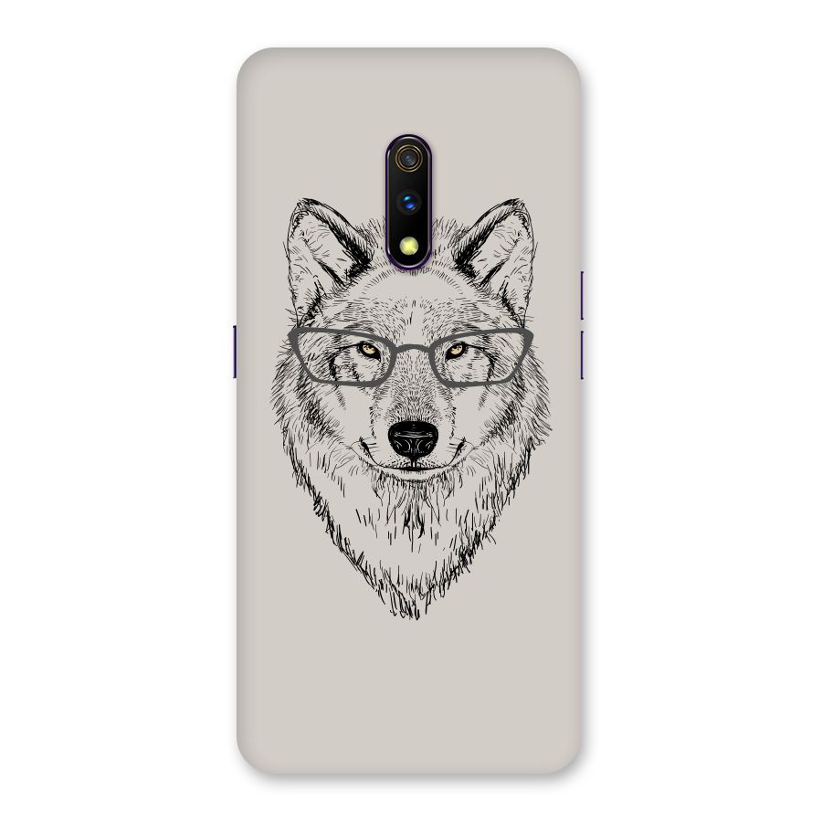 Nerdy Wolf Back Case for Realme X